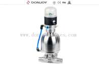Válvula de diafragma de regulamento de aço inoxidável com posição DN25 - CE DN100/FDA
