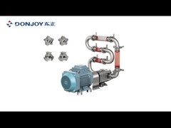 Bomba de viscosidade de alta pureza, mini bomba de lóbulo rotativo para transferência de queijo e iogurte de soro