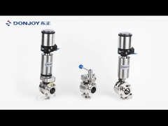 12'' válvulas de borboleta à prova de misturas manuais de aço inoxidável 304 / 316L com alça de puxa