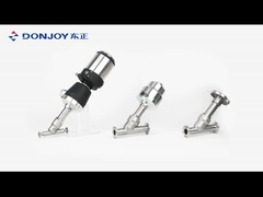 Regulação de fluido ângulo globo válvula de assento com atuador de aço inoxidável