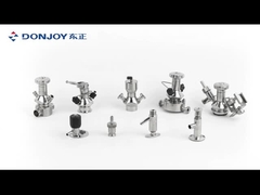 DIN SS316L válvula de amostragem asséptica pneumática com ligação de pinça