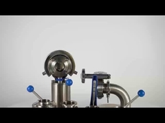 3 peças válvula de borboleta de aço inoxidável