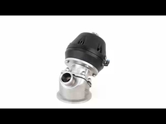 316L Válvula de diafragma sanitária pneumática ou manual do fundo do reservatório 1' - 4'