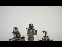 DONJOY Válvula de diafragma sanitária/Válvula de porta de três T com extremidades de soldadura com alça de plástico