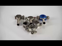 Tubo de alta pressão de aço inoxidável sanitário / grampos de tubulação 13MHP SS304/ grampos de pin único