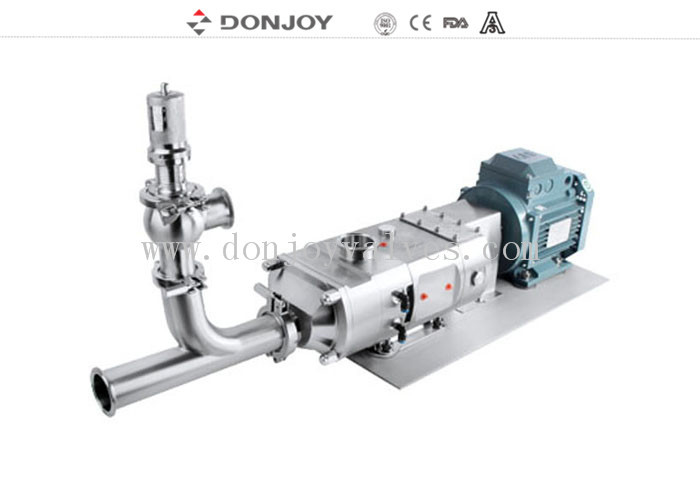 Sólido líquido do gás do produto comestível de DONJOY que mistura a bomba de parafuso gêmea de múltiplos propósitos sanitária dobro das bombas de parafuso