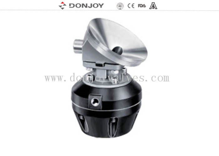 2 polegadas de soldadura 316l tanque pneumático fundo sanitário válvula de diafragma com atuador de plástico