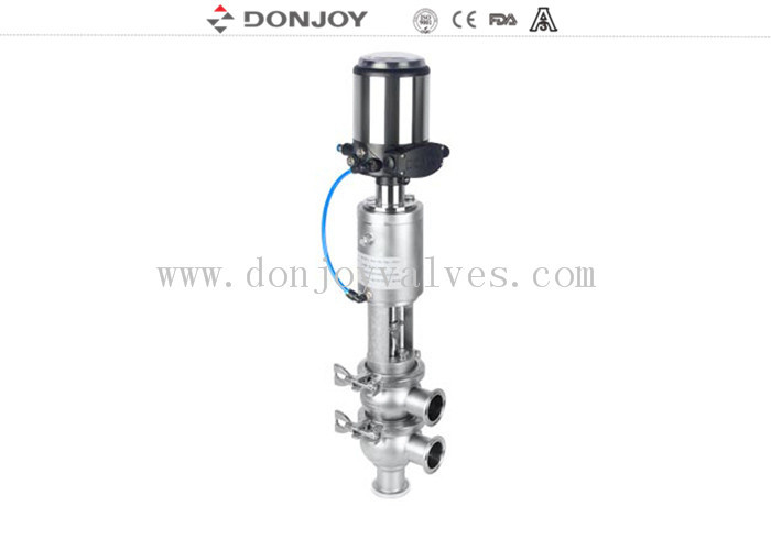 DONJOY TL Tipo 316L Válvula sanitária de reversão do assento com cabeça de comando