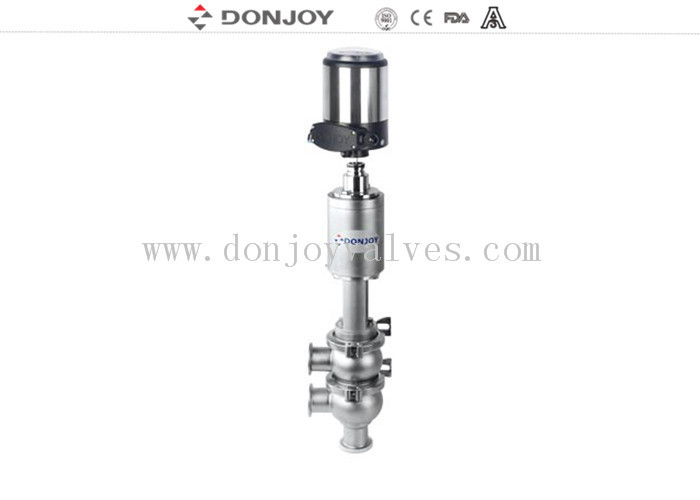 DONJOY TL Tipo 316L Válvula sanitária de reversão do assento com cabeça de comando