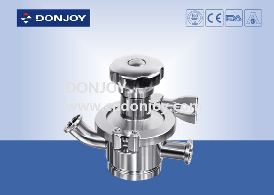 Manual Tank Bottom Sanitary Diaphragm Valve  for fluid control