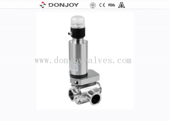 Manual SS316L DN50 Pneumatic 3 Way Butterfly Valves