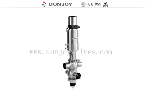Donjoy duplo assento válvulas à prova de mistura para processamento de alimentos e bebidas