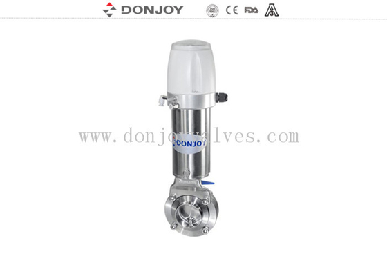 Valva de borboleta pneumática de acção única SS316L DN25