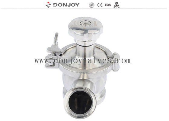 SS316 Tri Clamp Sanitário Tanque Radial Bottom Valve Pneumático Com Selo PTFE